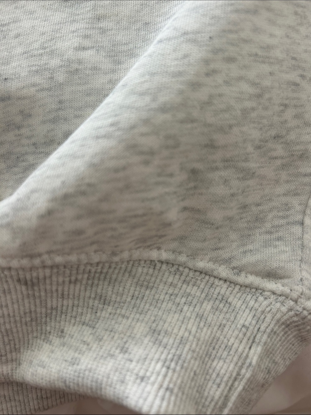 Parker Light Heather Gray Mock Neck Sweatshirt with Embroidered Logo - Picture 4 of 7